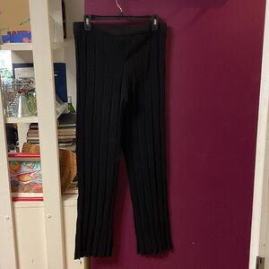 Black Ribbed Pants